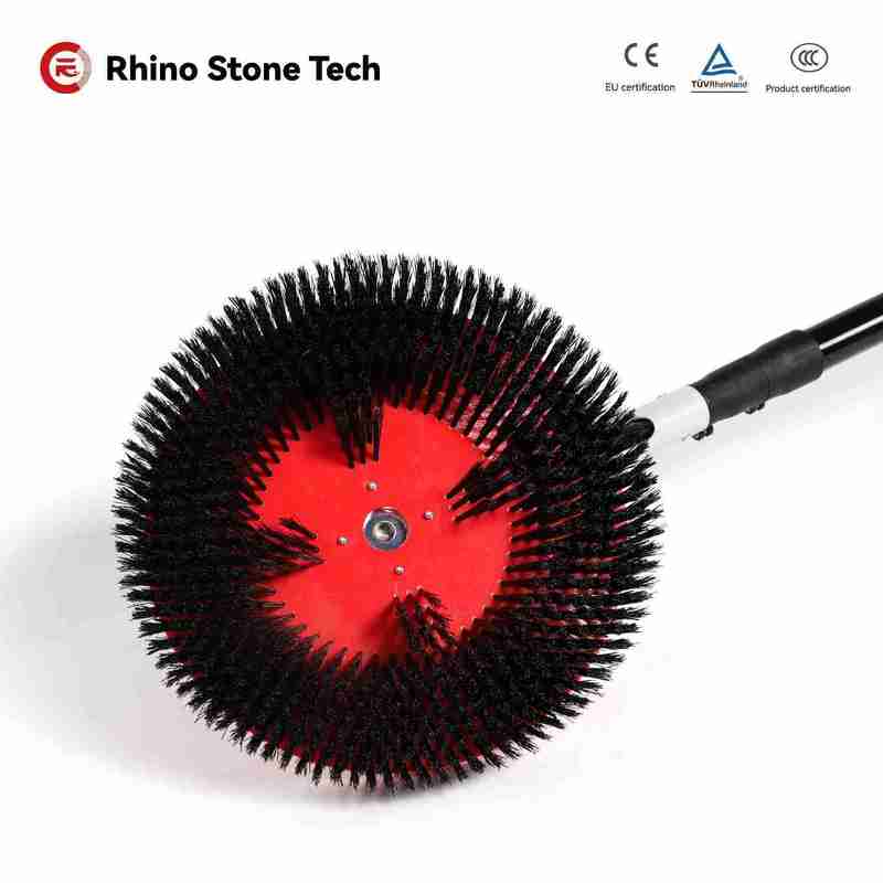 Rotary Solar Panel Cleaning Brush 3.6M 5.4M Rotating Battery Powered Solar Panel Brush