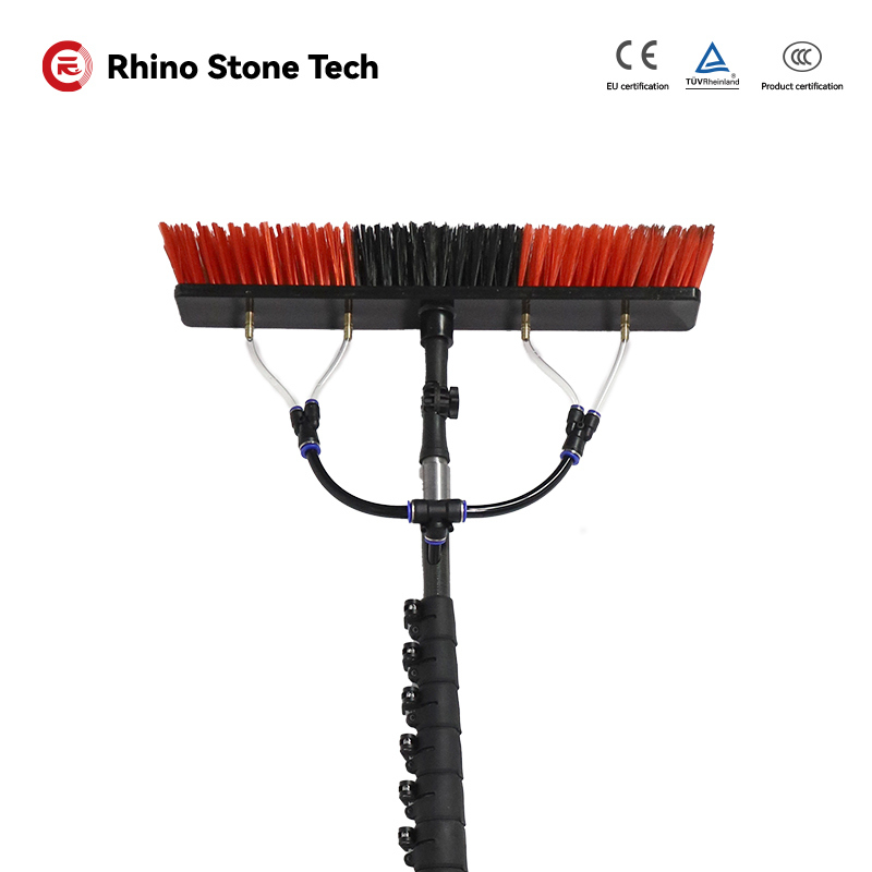 Telescopic Reach And Wash Window Cleaning 12m - 18.3m Carbon Fibre Window Cleaning Pole