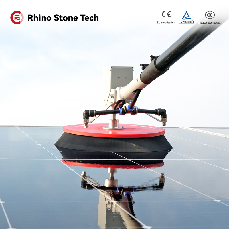 High Pressure Solar Panel Cleaning Tools  Rotating PV Clean Brush For Cleaning Solar Panels