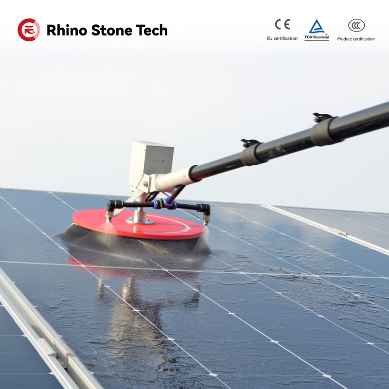 Carbon Fiber Commercial Solar Cleaning Anti Static Solar Panel Cleaning Roller Brush Single Disc