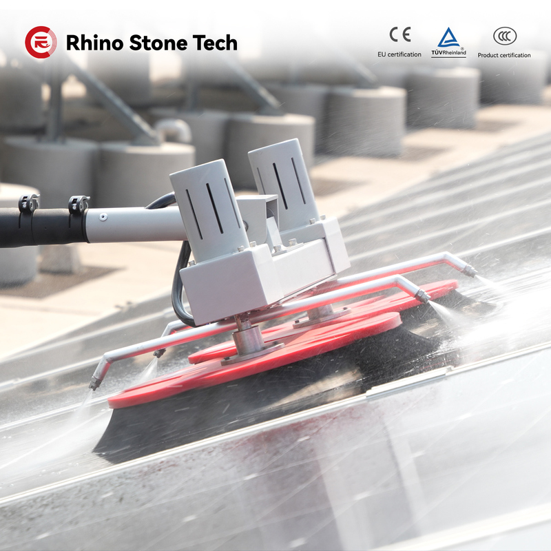 7.5Meter Solar Cleaning Kit Telescopic Handle Telescopic Brush For Cleaning Solar Panels