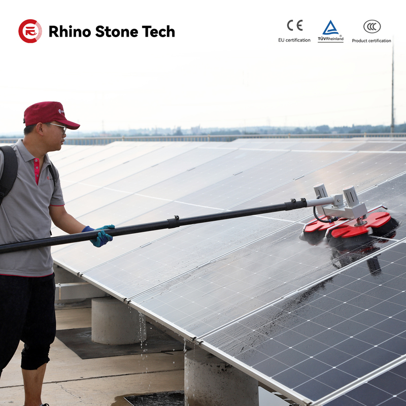7.5Meter Solar Cleaning Kit Telescopic Handle Telescopic Brush For Cleaning Solar Panels