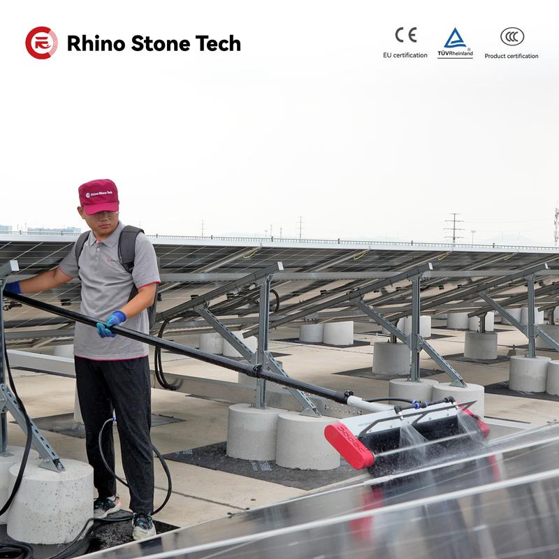 IP65 Solar Panel Washer Brush Single Roller Solar Panel Service And Cleaning 3.6m 5.4m