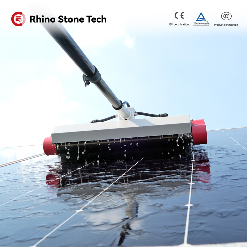Corded Cordless Solar Panel Roller Brush For Cleaning Solar Panels Lithium Battery
