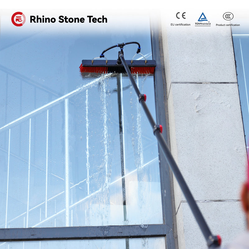 Telescopic Reach And Wash Window Cleaning 12m - 18.3m Carbon Fibre Window Cleaning Pole