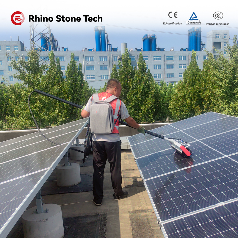 5.4m 7.5m Solar Panel Washing Equipment Solar Panel Roller Cleaning Brush 30AH