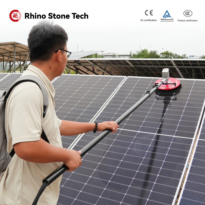 5.5m Single Head Solar Panel Cleaning Brush 2kg 3.1kg Solar Panel Cleaning Supplies