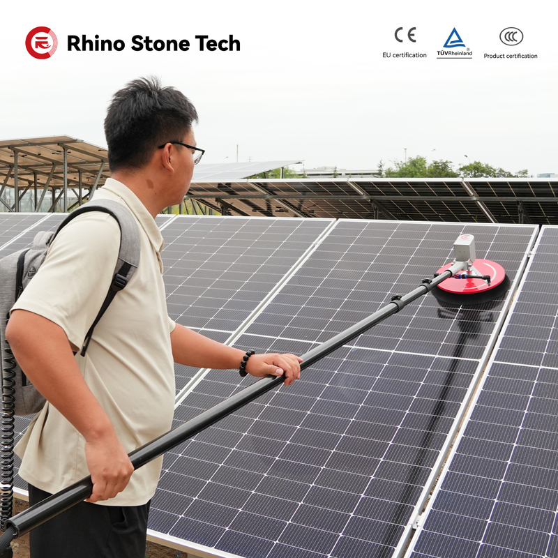 5.5m Single Head Solar Panel Cleaning Brush 2kg 3.1kg Solar Panel Cleaning Supplies