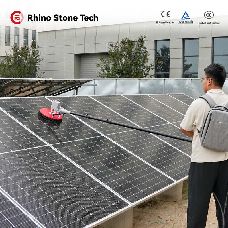 5.5m Single Head Solar Panel Cleaning Brush 2kg 3.1kg Solar Panel Cleaning Supplies