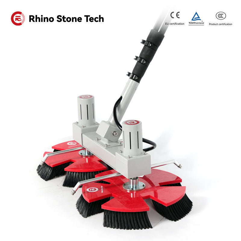 3.6m 5.4m Solar Panel Rotating Brush 0.3KW  Solar Cleaning Solutions Equipment