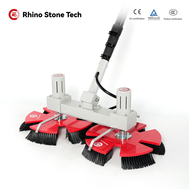 5.4m 7.5m Solar Panel Rotating Brush  Lithium Ion Battery Solar Panel Cleaning Pros