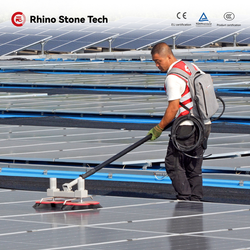 Farm Dust Pv Panel Cleaning  Aluminum Alloy Washing Solar Panels On Roof 3.5h