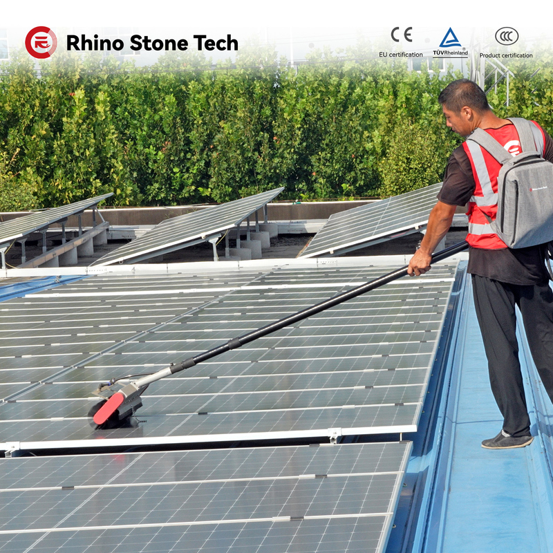 Dust Remove Solar Panel Cleaning Rotating Brush 3.6m 5.4m 7.5m Dry Cleaner Equipment