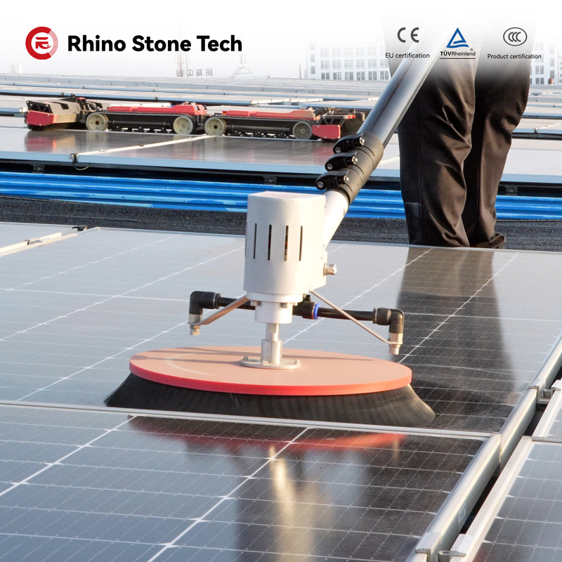 Battery Powered Solar Panel Cleaning Tools 3.6meter 5.4meter Solar Panel Cleaning Broom