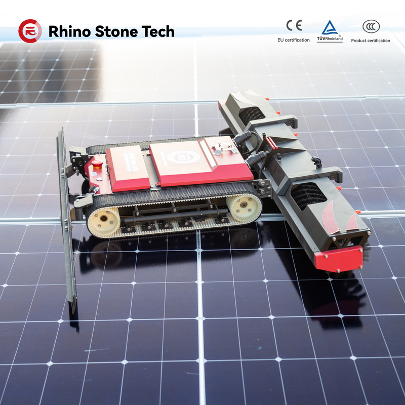 High Efficiency Remote Control Solar Panel Cleaning Robot with Dual-Head Automation Machine PV Panel Cleaning Tool Equipment