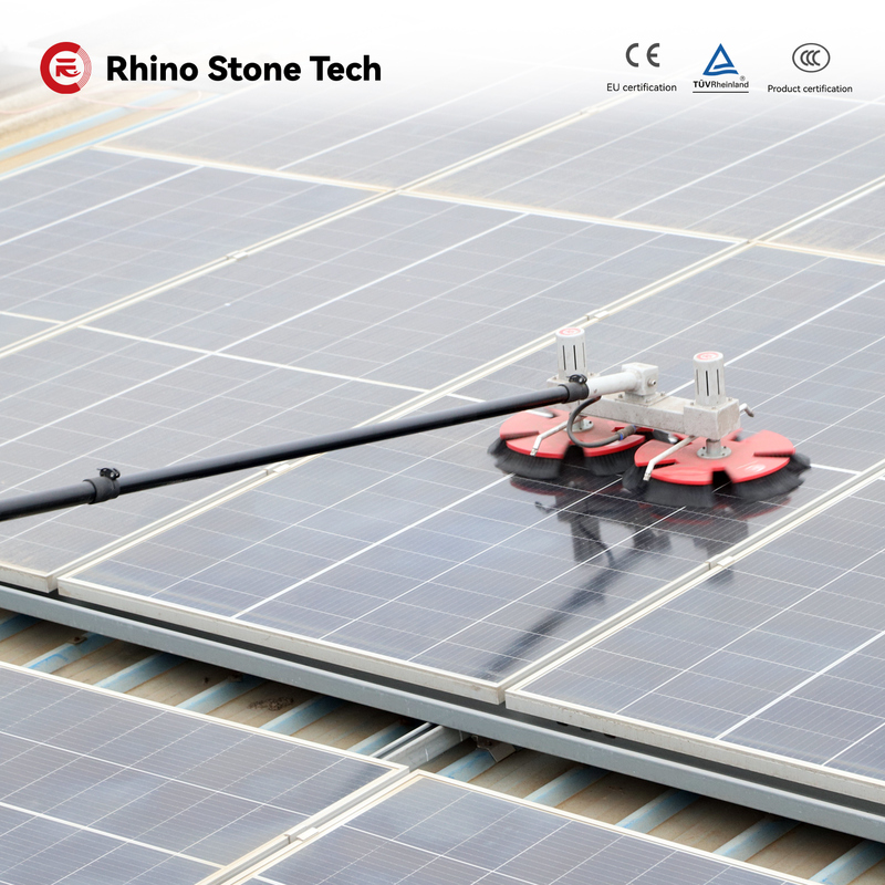 Electric Solar Panel Module Cleaning Brush for Solar Panel Cleaning Commercial & Industrial Solar
