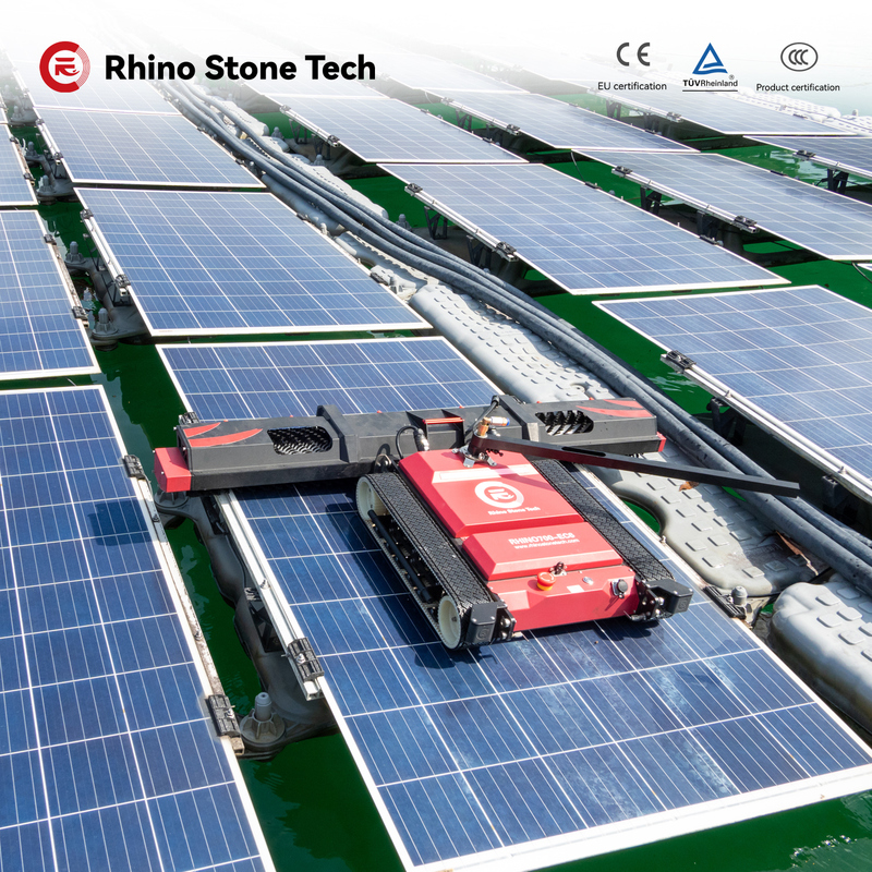Solar Farm Photovoltaic Panels Robotic PV Module Cleaner Machine Equipment Solar Panel Cleaning Robot with Lithium Battery Powered