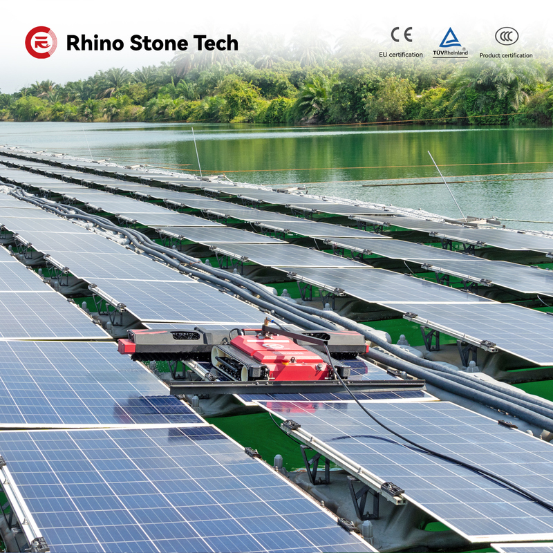 Solar Farm Photovoltaic Panels Robotic PV Module Cleaner Machine Equipment Solar Panel Cleaning Robot with Lithium Battery Powered
