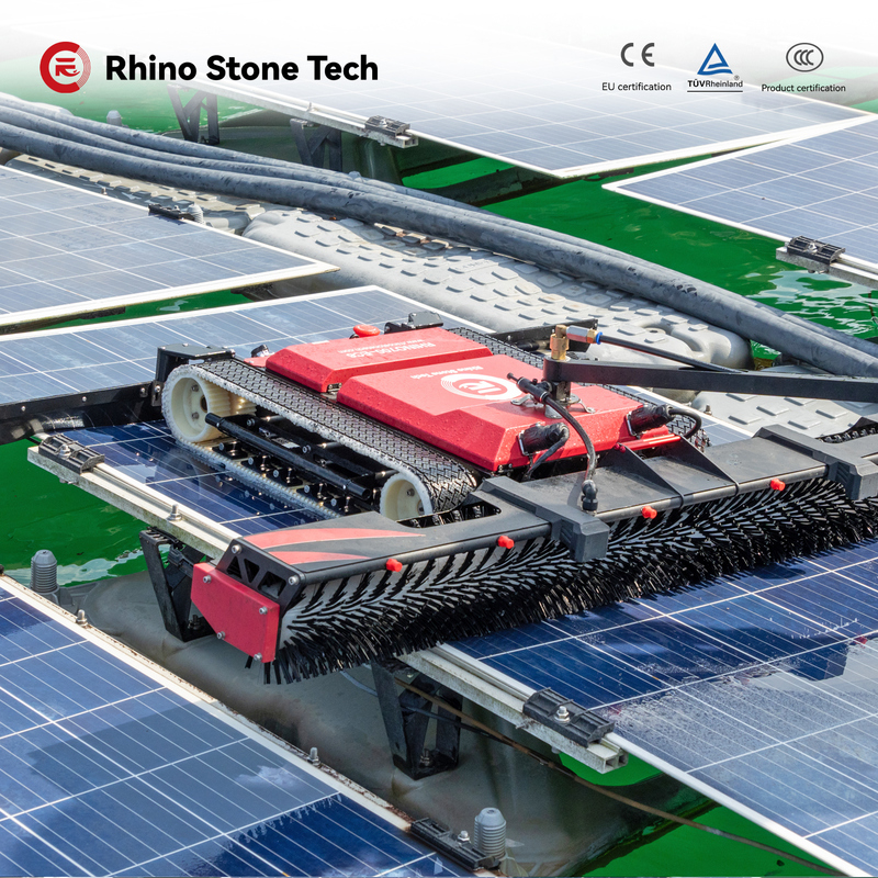 Clean PV Panels Tools Machine Solar Panel Cleaning Robot with Lithium Battery for PV Module Commercial & Industrial Solar Farm