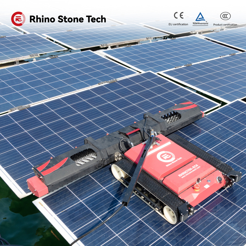 Clean PV Panels Tools Machine Solar Panel Cleaning Robot with Lithium Battery for PV Module Commercial & Industrial Solar Farm