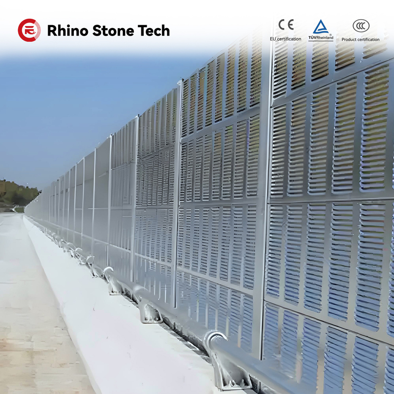 Galvanized Steel Shell Entire Set Wear-Resistant Acoustic Panel Energy Storage Noise Barrier with Ultrafine Glass Wool as Soundproof Insulation Material