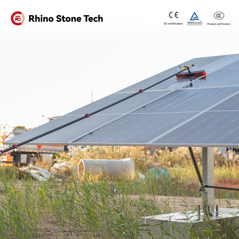 Water Fed Pole with Water Pump Telescopic High Places Window Glass PV Cleaning Kit Tools Photovoltaic Care Product