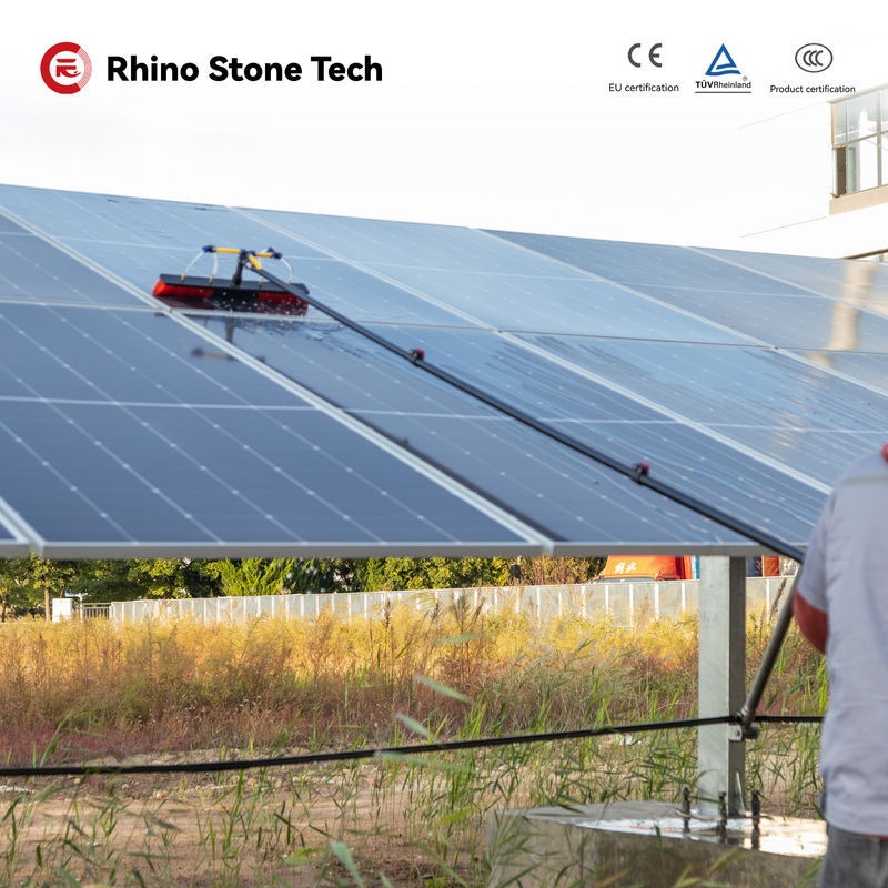 Water Fed Pole with Water Pump Telescopic High Places Window Glass PV Cleaning Kit Tools Photovoltaic Care Product