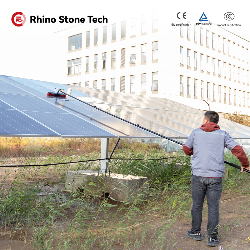 Water Fed Pole with Water Pump Telescopic High Places Window Glass PV Cleaning Kit Tools Photovoltaic Care Product