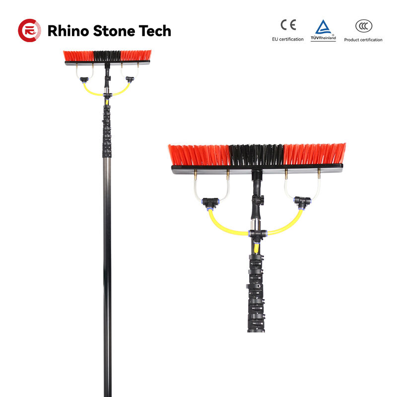 Water Fed Pole Kit Adjustable Solar Panel Cleaner Tool Telescopic Pole Brush Window Cleaning Equipment