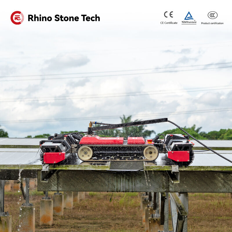 Dry/Wet Cleaning PV Solar Panel Cleaning Machine Intelligence Solar Panel Cleaning Robot for Commercial and Industry Solar Farm