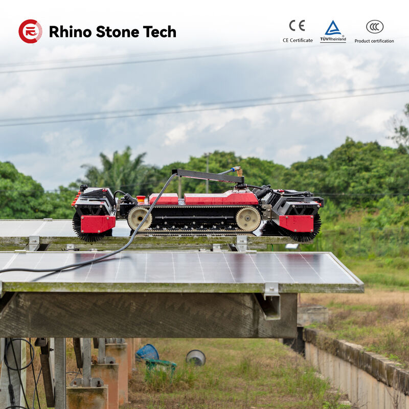 Solar Panel Cleaning Machine PV Stain Removal System Photovoltaic Units Washing Cleaner for Commercial Industrial Solar Farm