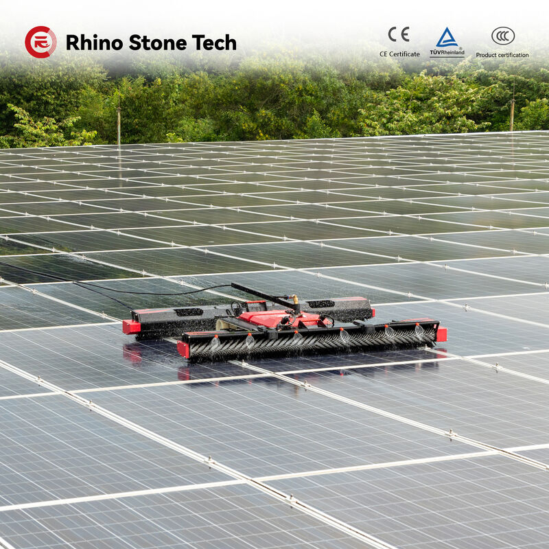 High Quality Commercial Industrial Solar Farm Solar Panel Cleaning Solar Cleaning Robot with Battery Accessories