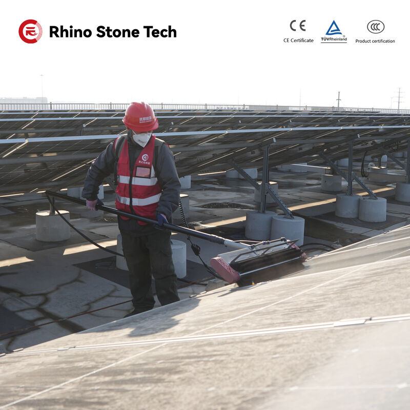 Solar Power Improving Maintenance Roller Brush PV Module Array Solar Panel Handheld Cleaning Electric Roller Brush for Residential Solar