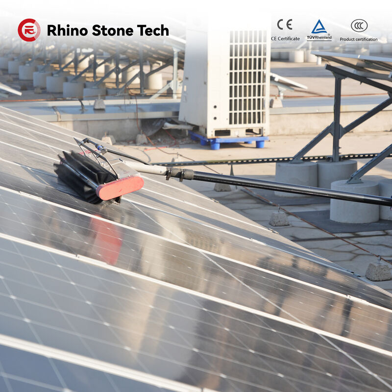 Innovative Photovoltaic Farm Washing System Solar Panel Cleaning Brush PV Cleaner Lithium Battery Power Version