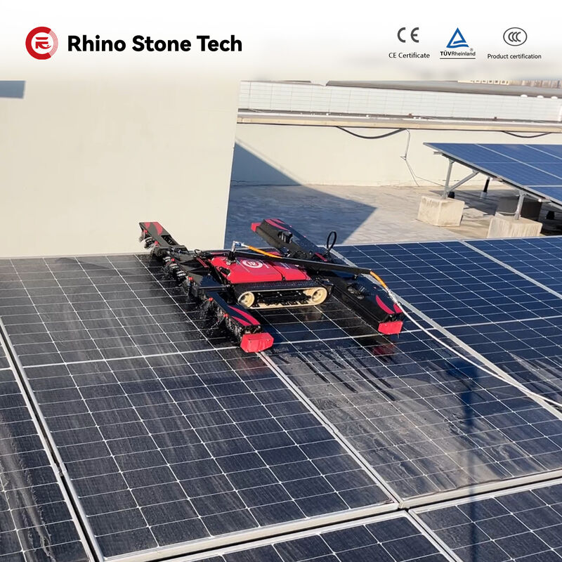 Dry/Wet Cleaning PV Solar Panel Cleaning Machine Intelligence Solar Panel Cleaning Robot for Commercial and Industry Solar Farm