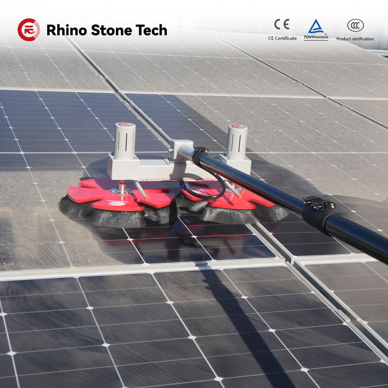 Panel Cleaning Washing Machine Automatic Brush Double Head Robot 690mm Optional Cleaning Width Battery