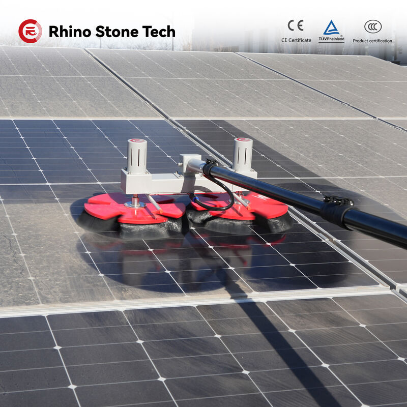 Panel Cleaning Washing Machine Automatic Brush Double Head Robot 690mm Optional Cleaning Width Battery