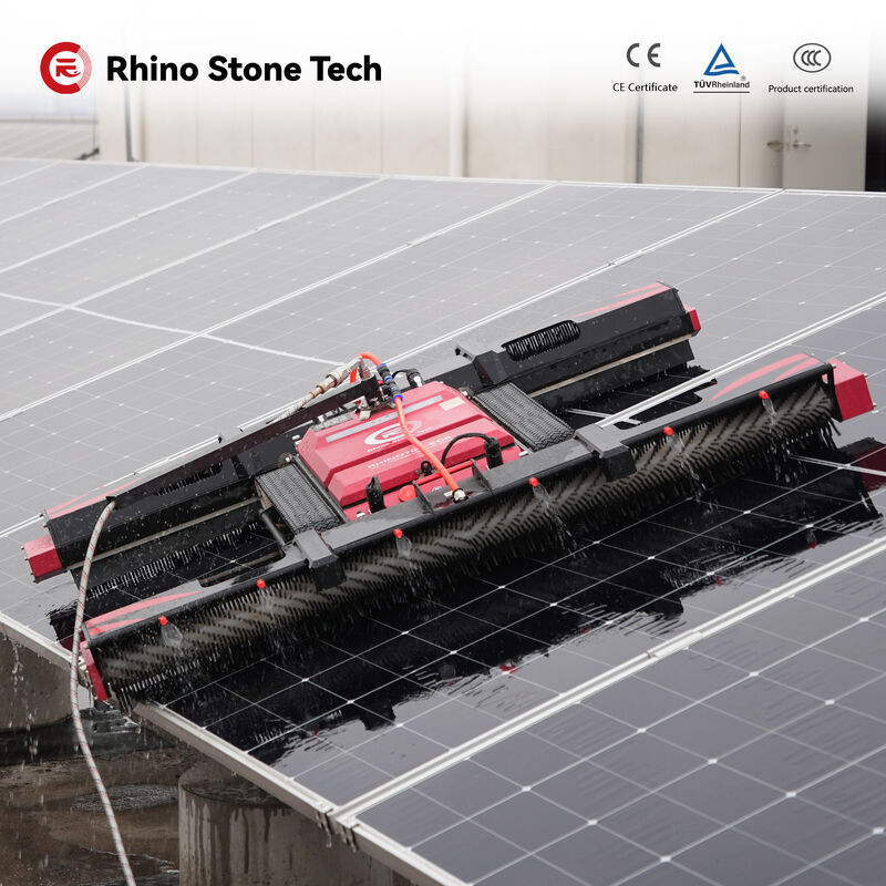 Solar Powered Cleaning Robot Solar Cleaning Robot Remote Control Automatic Cleaning System for Solar Panels