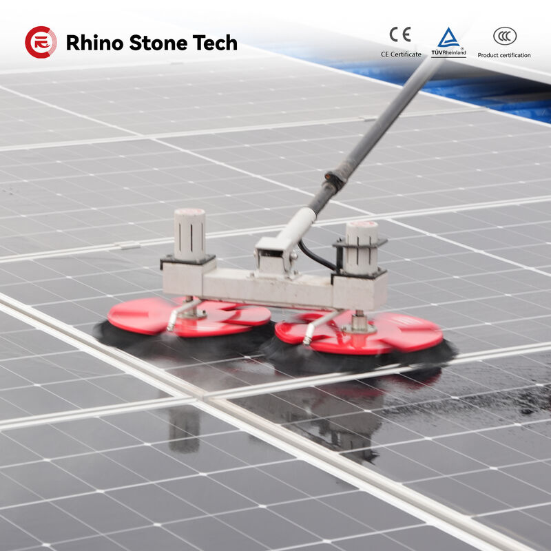 Factory Direct Sale Industrial Grade Solar Panel Cleaning Rotary Brush Wet Washing Solar Panel Brush