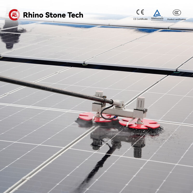 Solar Panel Cleaning Machine Kit with Brushless Motor for Dry and Wet Cleaning Solar Panel Cleaner Brush