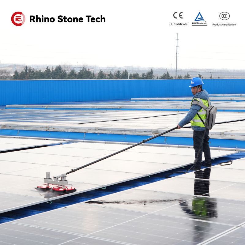 Factory Direct Sale Industrial Grade Solar Panel Cleaning Rotary Brush Wet Washing Solar Panel Brush