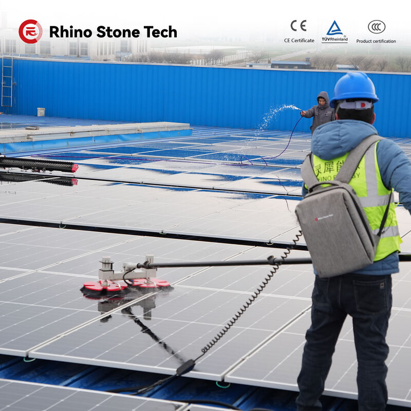 Factory Direct Sale Industrial Grade Solar Panel Cleaning Rotary Brush Wet Washing Solar Panel Brush