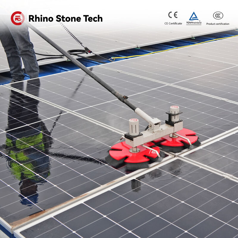 Factory Direct Sale Industrial Grade Solar Panel Cleaning Rotary Brush Wet Washing Solar Panel Brush