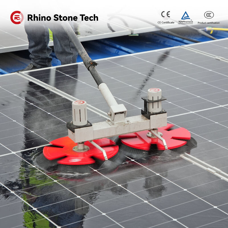Solar Panel Cleaning Machine Kit with Brushless Motor for Dry and Wet Cleaning Solar Panel Cleaner Brush