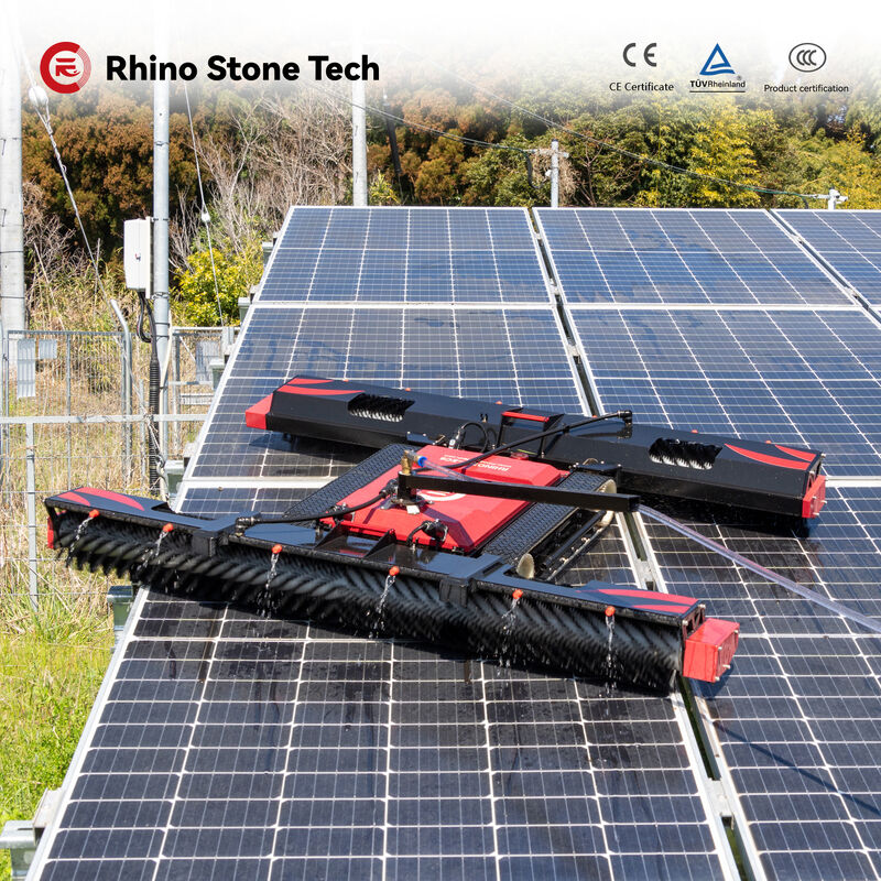 Robot Solar Panel Cleaning Device Automatic Intelligent PV Cleaning Machine for Commercial and Residential Use