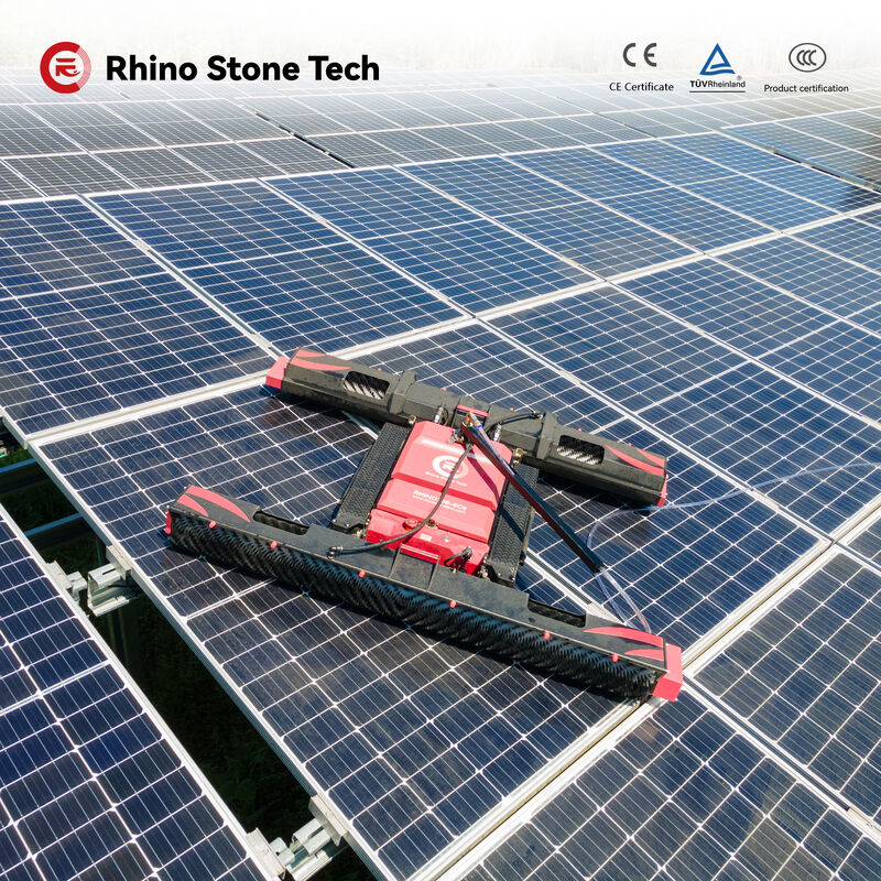 Robot Solar Panel Cleaning Device Automatic Intelligent PV Cleaning Machine for Commercial and Residential Use