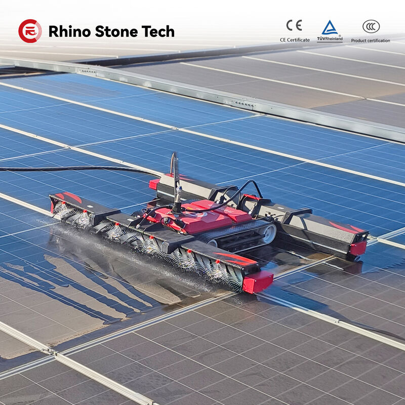 Dual-Head Solar Panel Cleaning Brush/Automation Machine Efficient Solar Panel Cleaning Robot PV Clean Robot