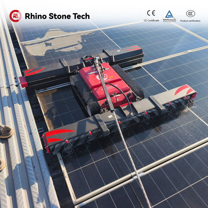 Dual-Head Solar Panel Cleaning Brush/Automation Machine Efficient Solar Panel Cleaning Robot PV Clean Robot