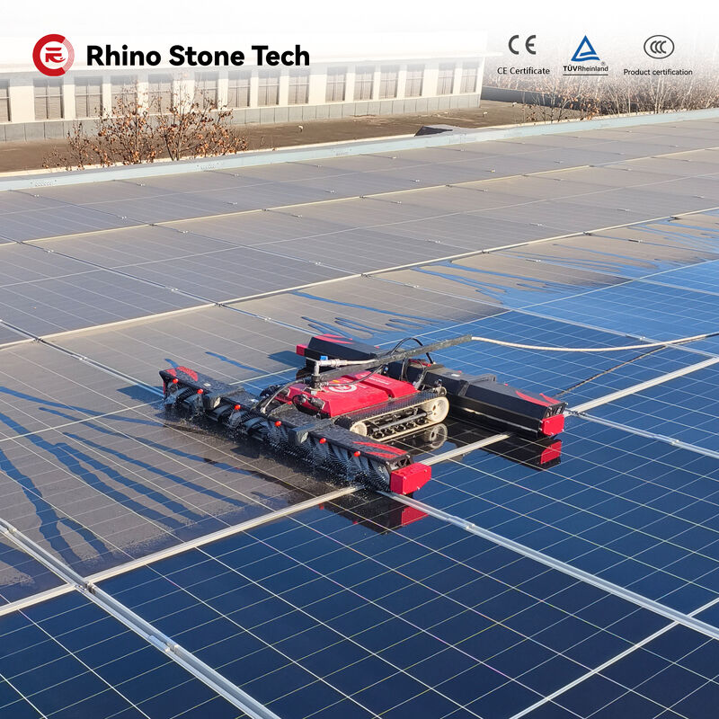 Dual-Head Solar Panel Cleaning Brush/Automation Machine Efficient Solar Panel Cleaning Robot PV Clean Robot
