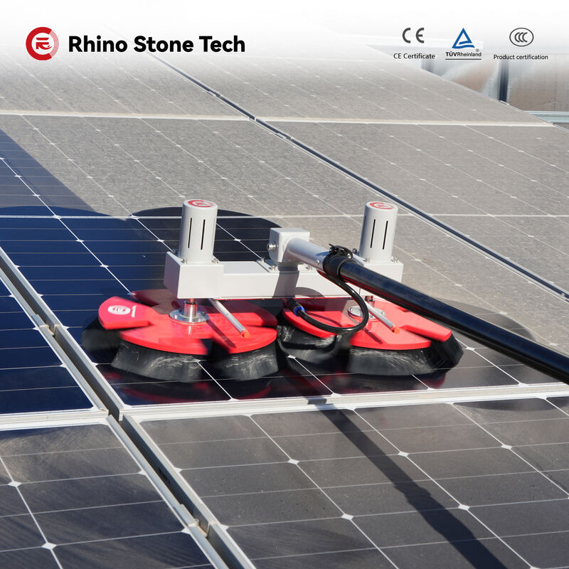 Solar Double-ended Brush Electric Photovoltaic Modules Cleaning Robot Brush with Solar Panel Cleaning System Tools